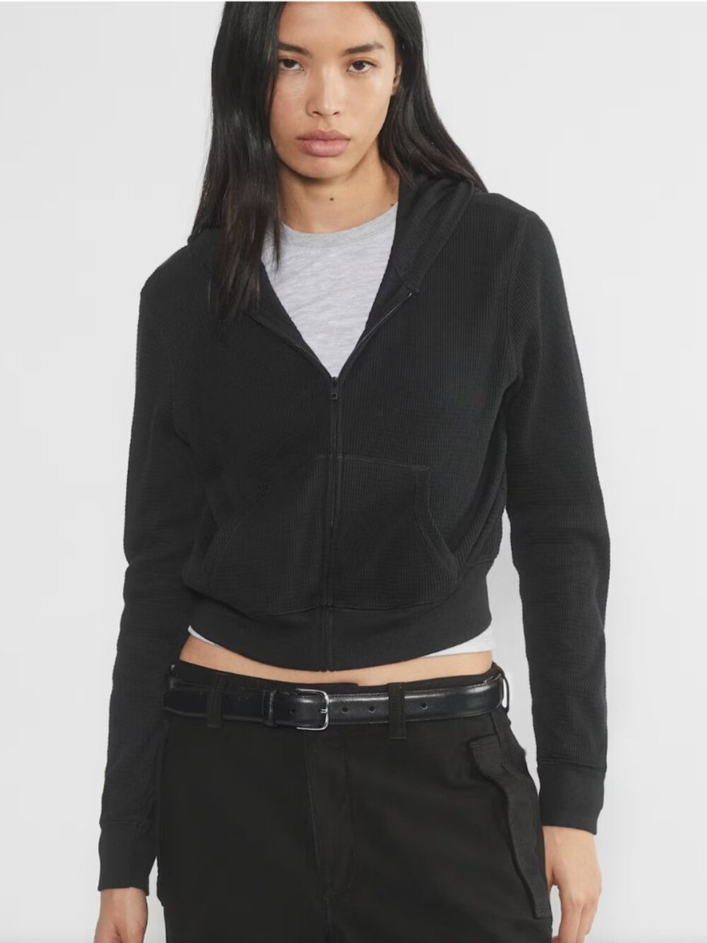 Tna Waffle Zip Hoodie - Size M